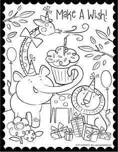 236x305 Cake Happy Birthday Party Coloring Pages Muffin Coloring Pages