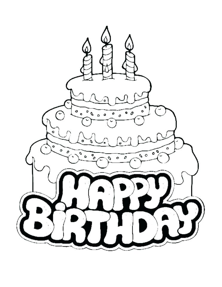 742x960 Free Printable Birthday Coloring Pages Coloring Pages Of Happy