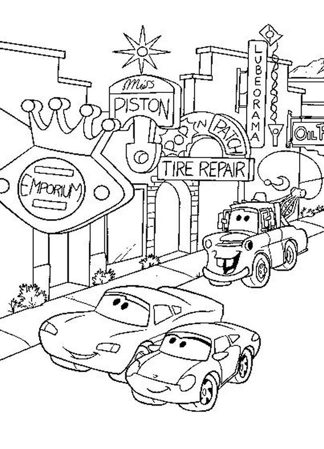 650x900 Cars Birthday Coloring Pages