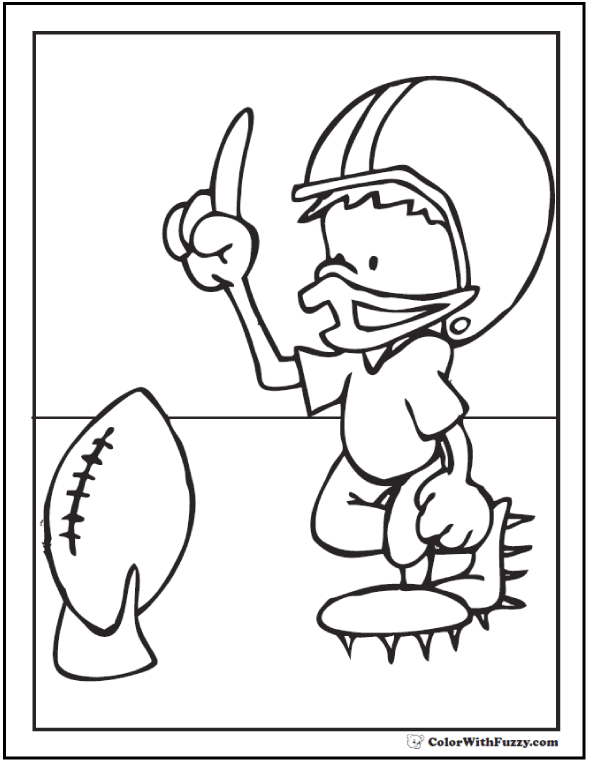 590x762 Football Coloring Pages Customize And Print Pdf