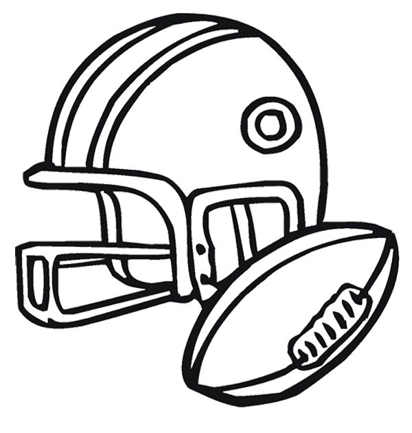 600x630 Football Helmet American Coloring Page Kids Coloring Pages