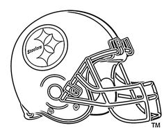 236x185 Football Helmet Steelers Pittsburgh Coloring Page Nfl