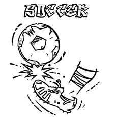 230x230 Soccer Coloring Pages