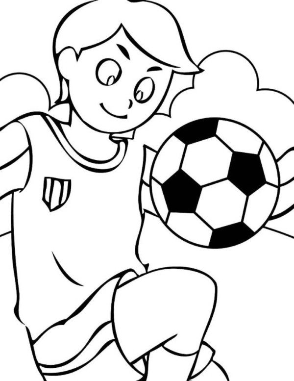 600x777 Soccer Coloring Pages For Boys