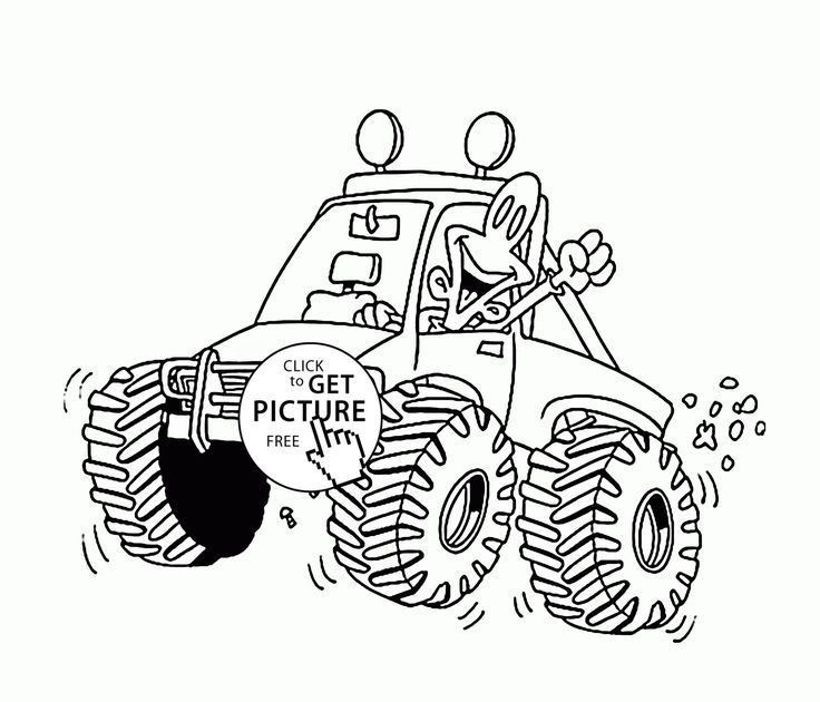 736x630 Mejores De Monster Truck Coloring Pages En