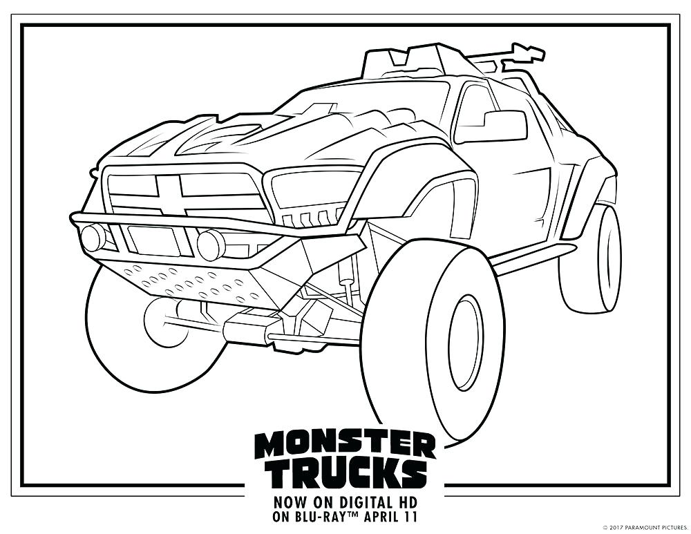 1000x773 Monster Truck Coloring Pages Printable Free Printable Monster