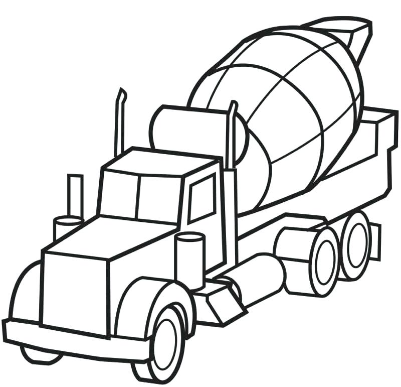 800x771 Truck Coloring Pages