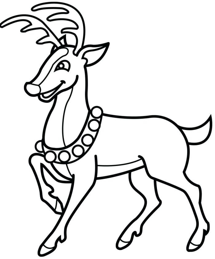 700x845 Christmas Reindeer Coloring Pages Reindeer Coloring Pages Reindeer