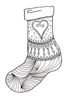 236x314 Christmas Stockings Coloring Pages Coloring