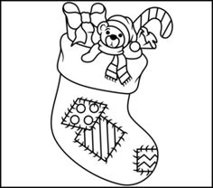 236x208 Christmas Stocking Christmas Coloring Pages
