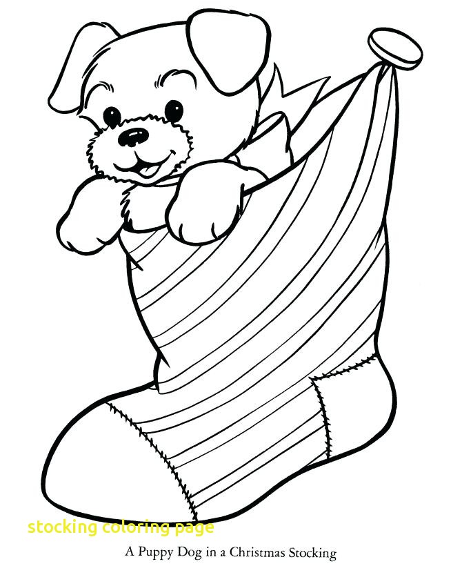 670x820 Stocking Coloring Page With Christmas Stocking Coloring Pages