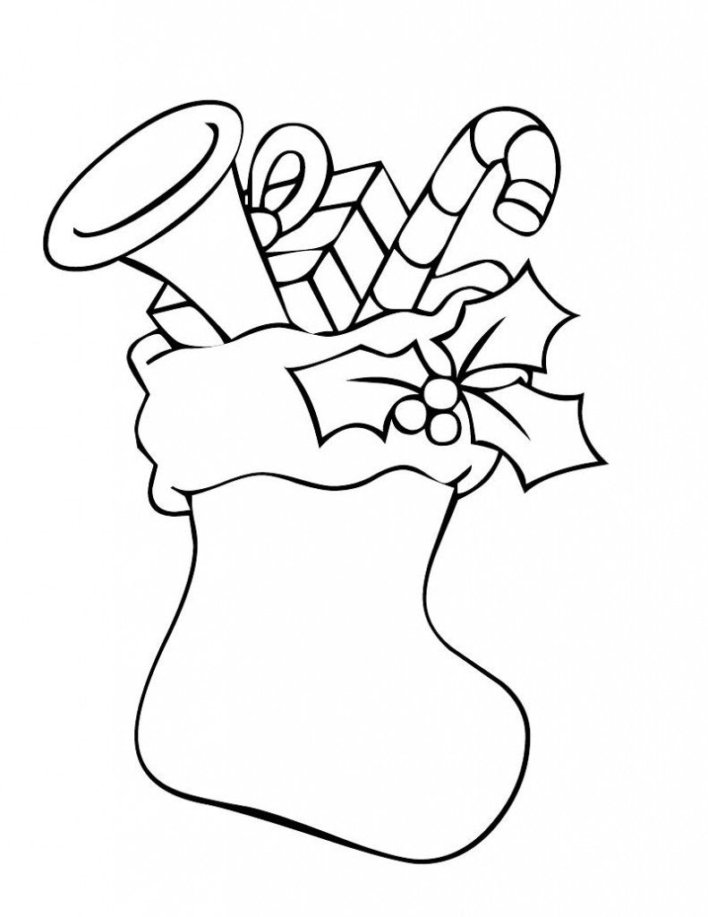 791x1024 Christmas Stocking Coloring Page Christmas Stocking Coloring Page