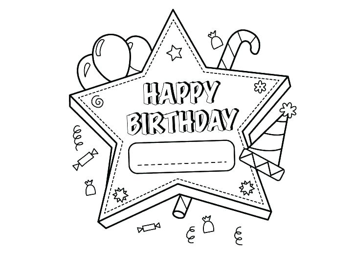 728x519 Happy Birthday Coloring Pages For Dad Free Printable Happy Happy