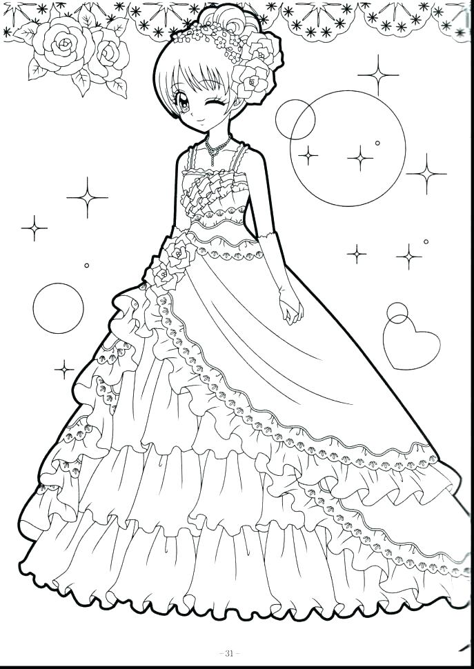 687x970 Cute Girl Coloring Pages Anime Girl Coloring Page Coloring Page
