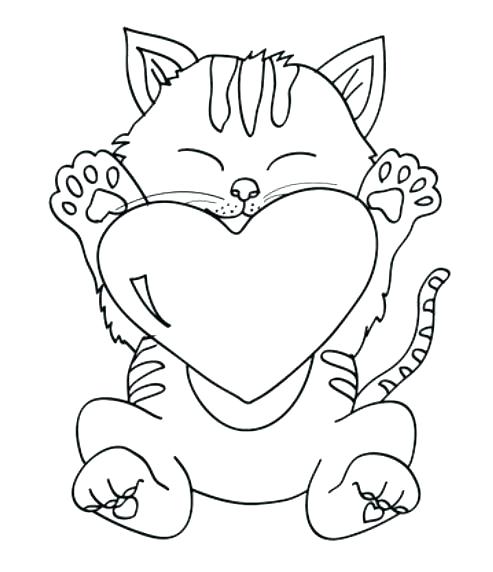 493x572 Coloring Pages Valentines Day Hearts Page A Girl Holding Heart Pa