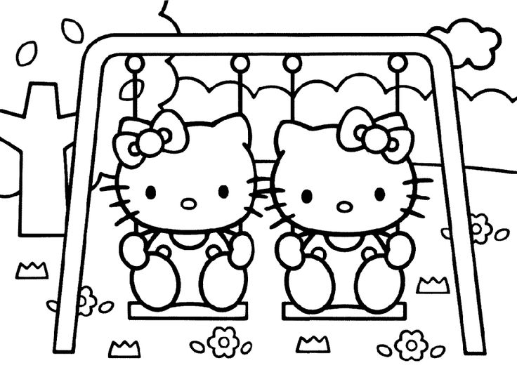 Coloring Pages For Girls Hello Kitty