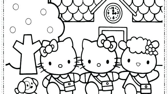 585x329 Coloring Pages For Girls Hello Kitty Coloring Pages For Girl Hello