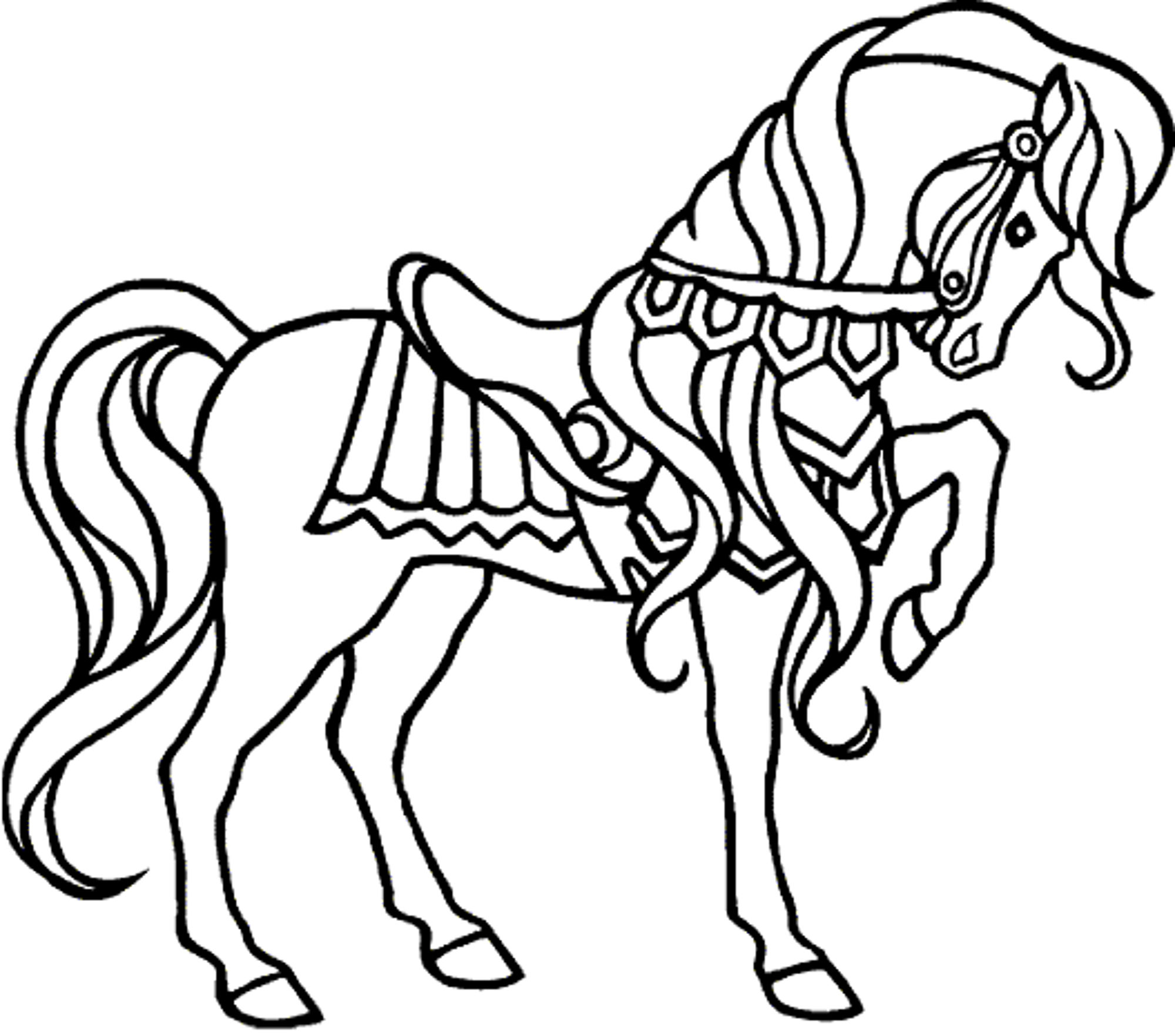 2000x1765 Top Coloring Pages For Horses Pegasus Printable Kids Colouring