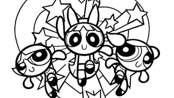 585x329 Powerpuff Girl Coloring Pages Girls Coloring Page With Girls