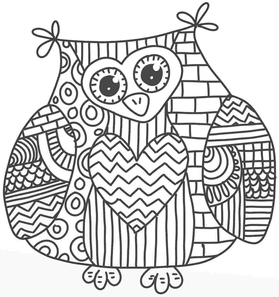 1101x1173 Free Coloring Pages Owls
