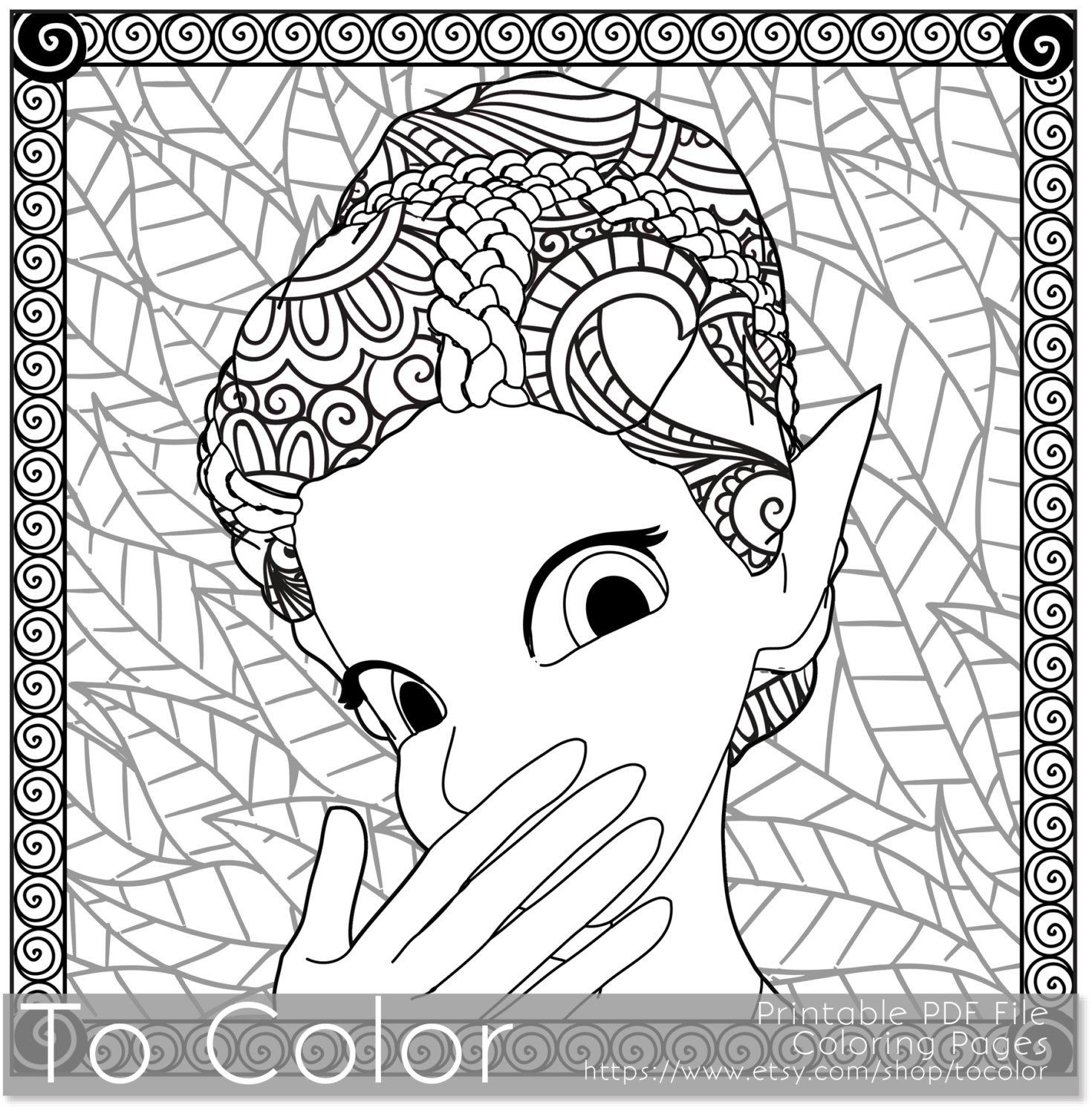 1470x1500 Coloring Pages For Adults Fantasy Pdf Instant Pleasing Girls