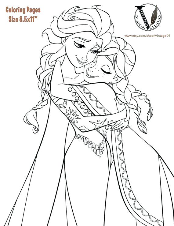 570x738 Kids Coloring Pages For Girls