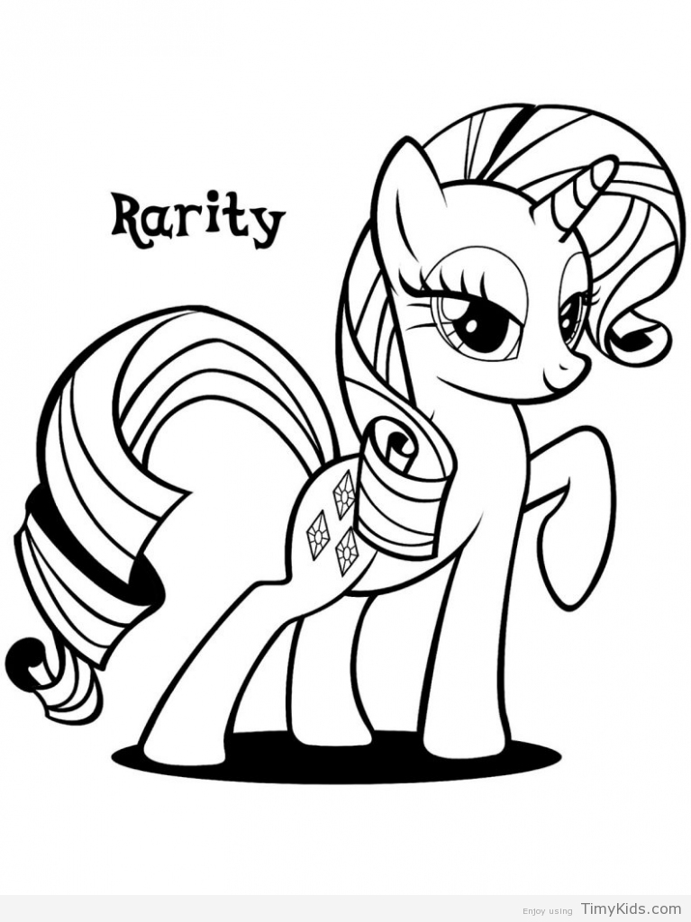767x1024 My Little Pony Unicorn Coloring Pages Timykids