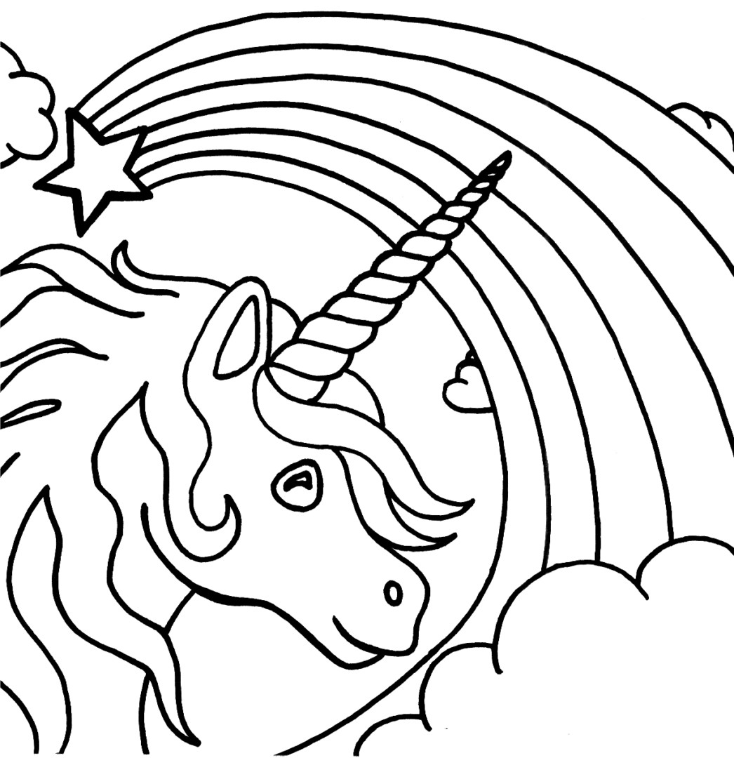 1046x1080 Unicorn Coloring Pages For Kids Just Colorings