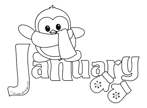 508x374 January Coloring Page Printable Coloring Page Winter Month Of Kid