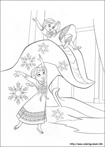 214x300 Disney Frozen Coloring Sheets Elsa, Anna And Kristoff Sisters