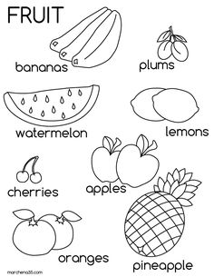 236x305 Fruit Coloring Page To Print And Color Educational Coloring