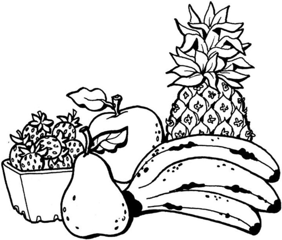 945x805 Fruits Coloring Pages For Kids Free Coloring Pages For Kids