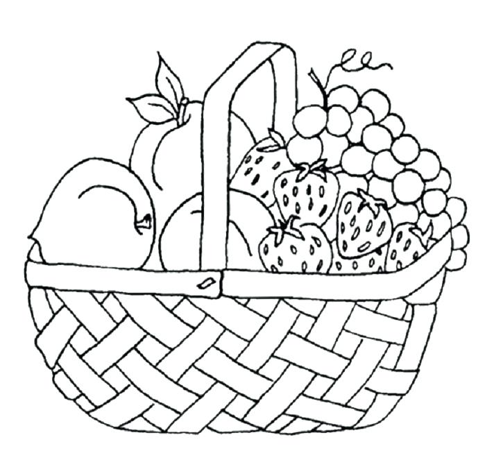 699x650 Pineapple Fruits Coloring Pages For Kids Printable Fruit Free