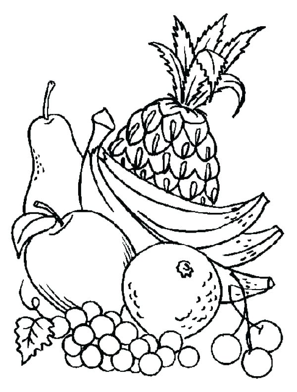 600x792 Printable Vegetable Coloring Pages Printable Fruits And Vegetables