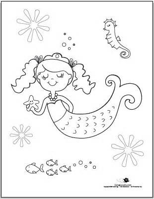 310x401 Baby Mermaid Sheets Colouring Pages Picture Mermaids