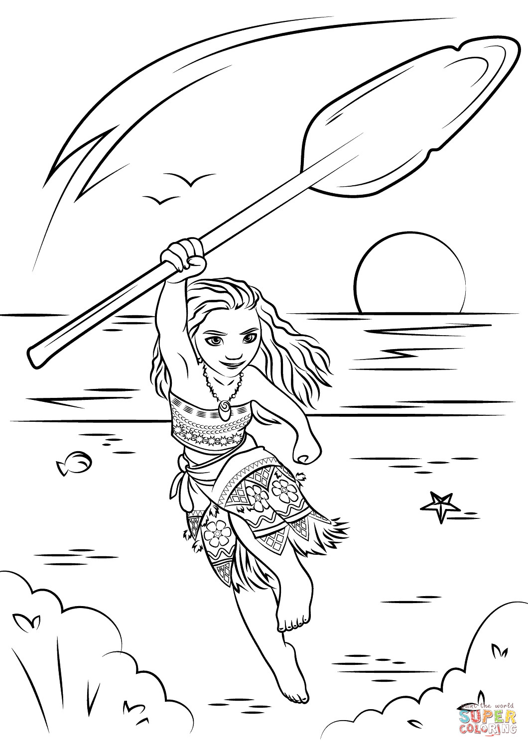 1060x1500 Moana Coloring Pages Printable Mosm