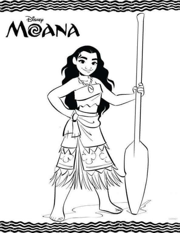 593x767 Printable Moana Coloring Pages