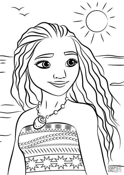 400x566 Moana Coloring Pages