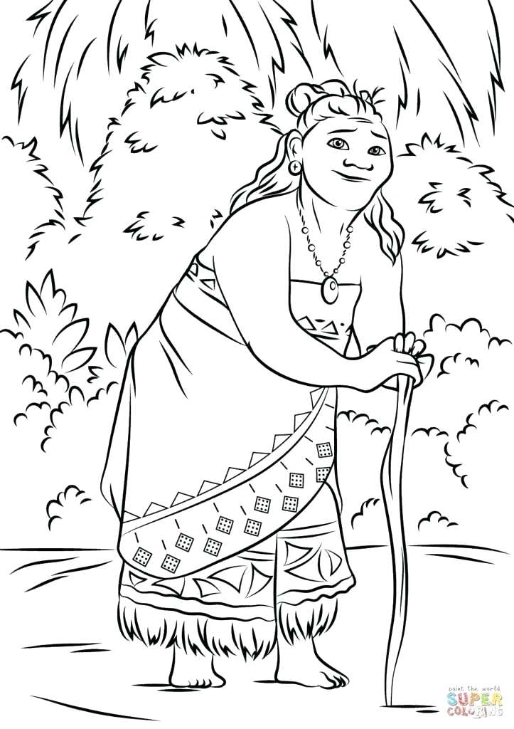 723x1024 Moana Coloring Pages Printable Free