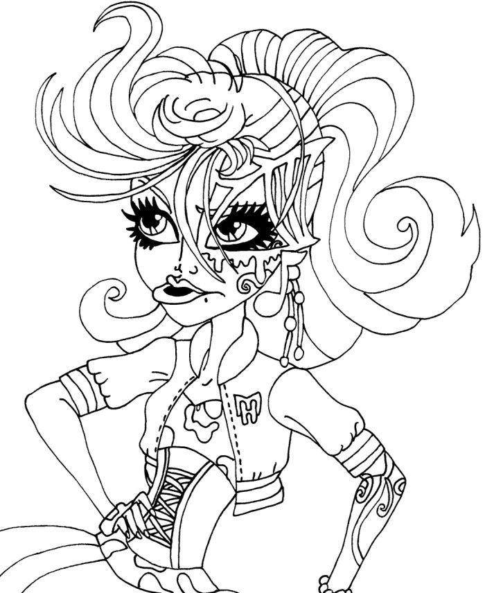 700x856 Monster High Coloring Pages Coloringmates Coloring Pages