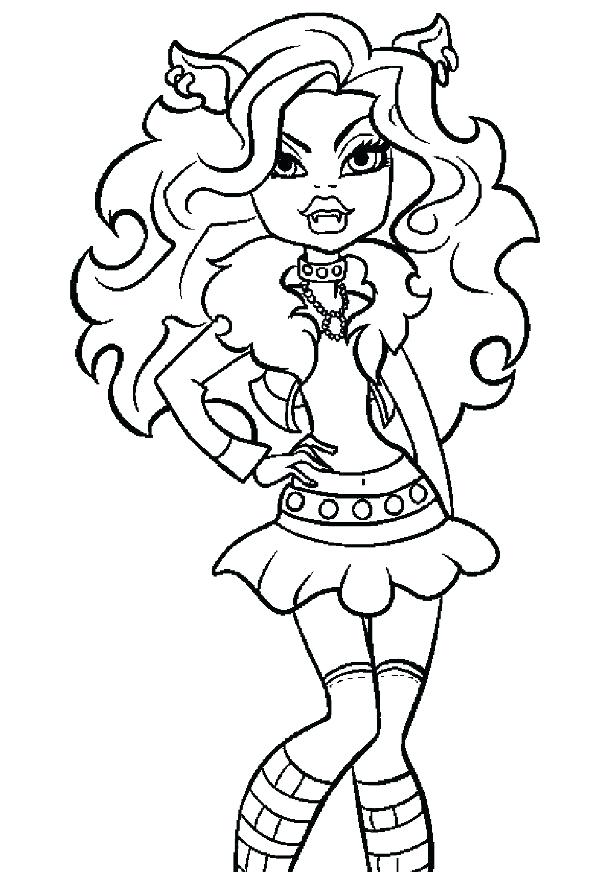 598x872 Monsters High Coloring Pages Free Printable Monster High Coloring