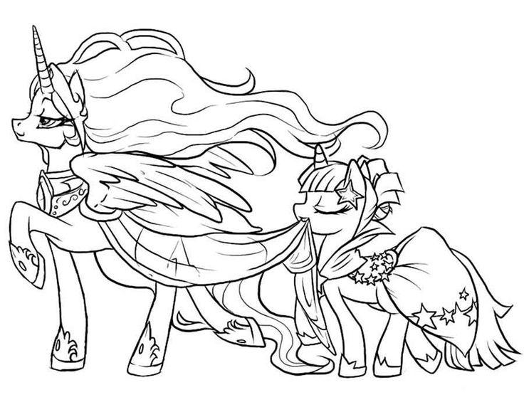 736x572 My Little Pony Friendship Is Magic Colouring Pictures To Print