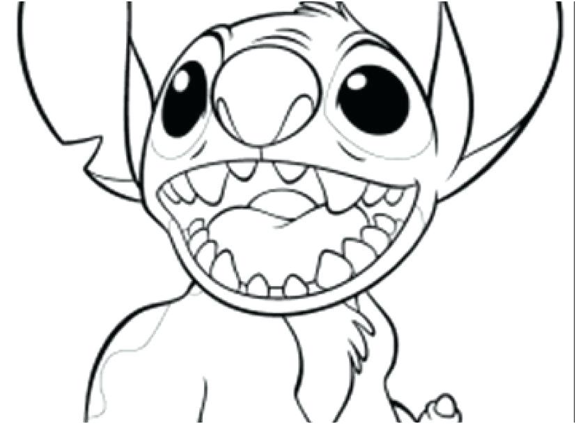 827x609 Cute Stitch Coloring Pages Terrific Colouring Pages Print
