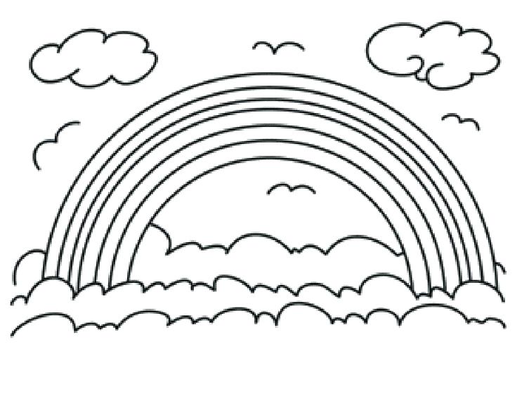 736x567 Rainbow Coloring Pages For Kids Printable Rainbow Coloring Pages