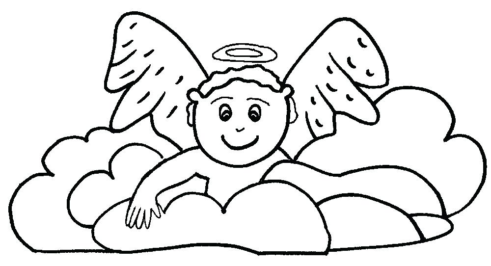 1000x542 Free Angel Coloring Pages Unbelievable Design Baby Angel Coloring