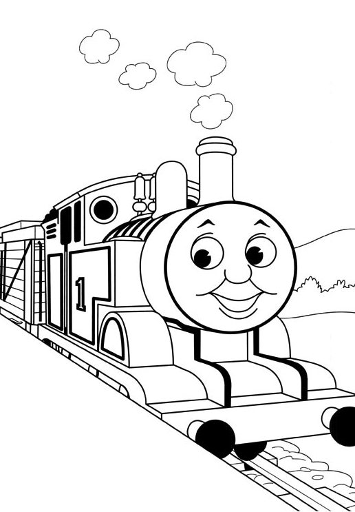 516x743 Train Coloring Pages Kids
