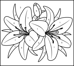 256x226 Luxurious And Splendid Numbers Coloring Pages Number