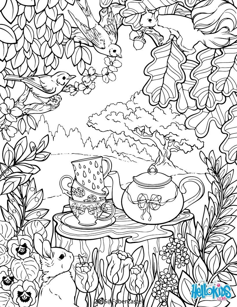 820x1060 Secret Garden Colouring Page