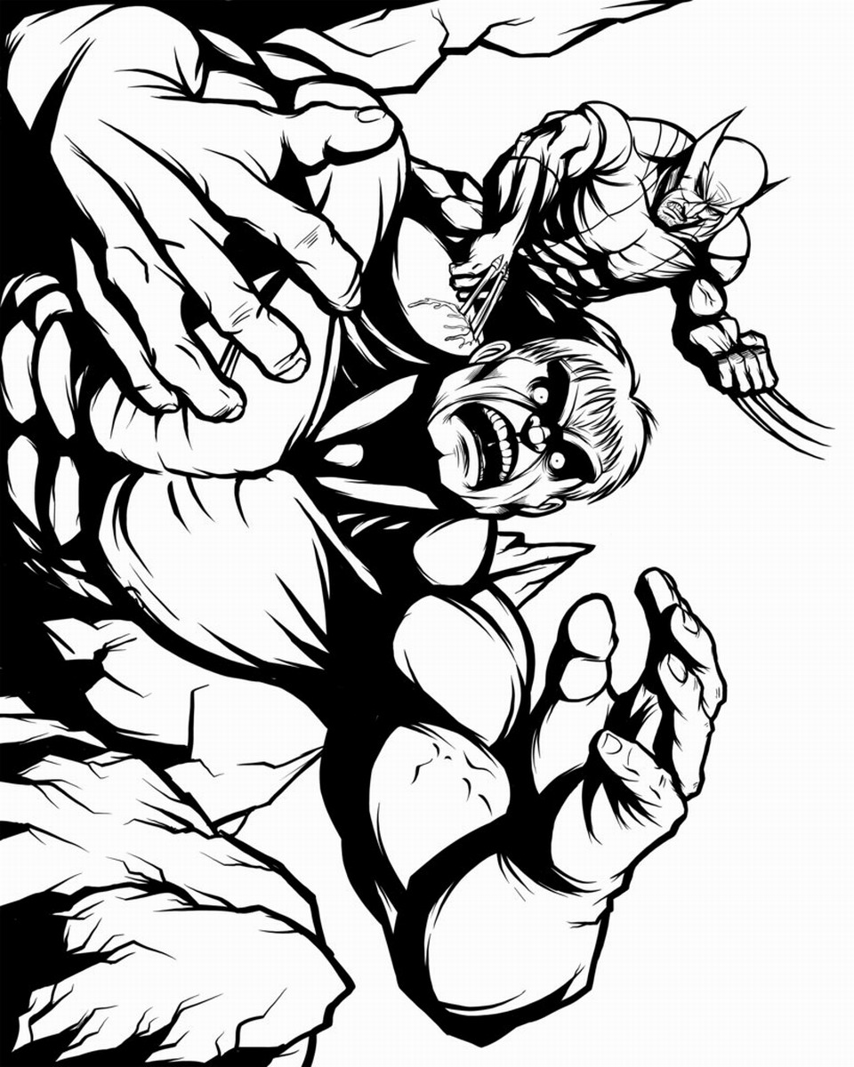 960x1200 Wolverine And The X Men Coloring Pages
