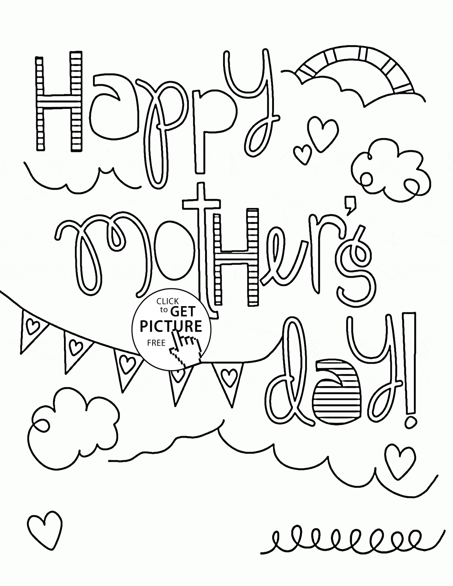 1480x1916 Coloring Pages For Mother's Day Cards Compilation Free